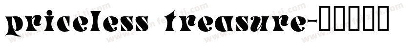 priceless treasure字体转换